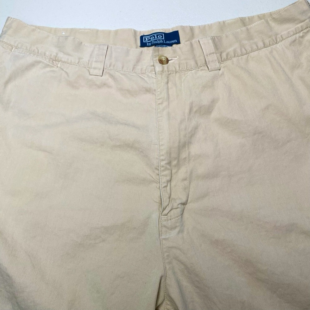 90s Polo by Ralph Lauren Philip (36x30.5) Men Wide Leg High Waist Flat Front